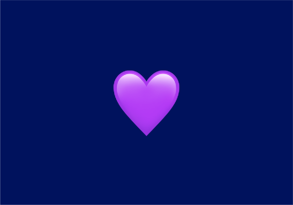 Purple Heart emoji