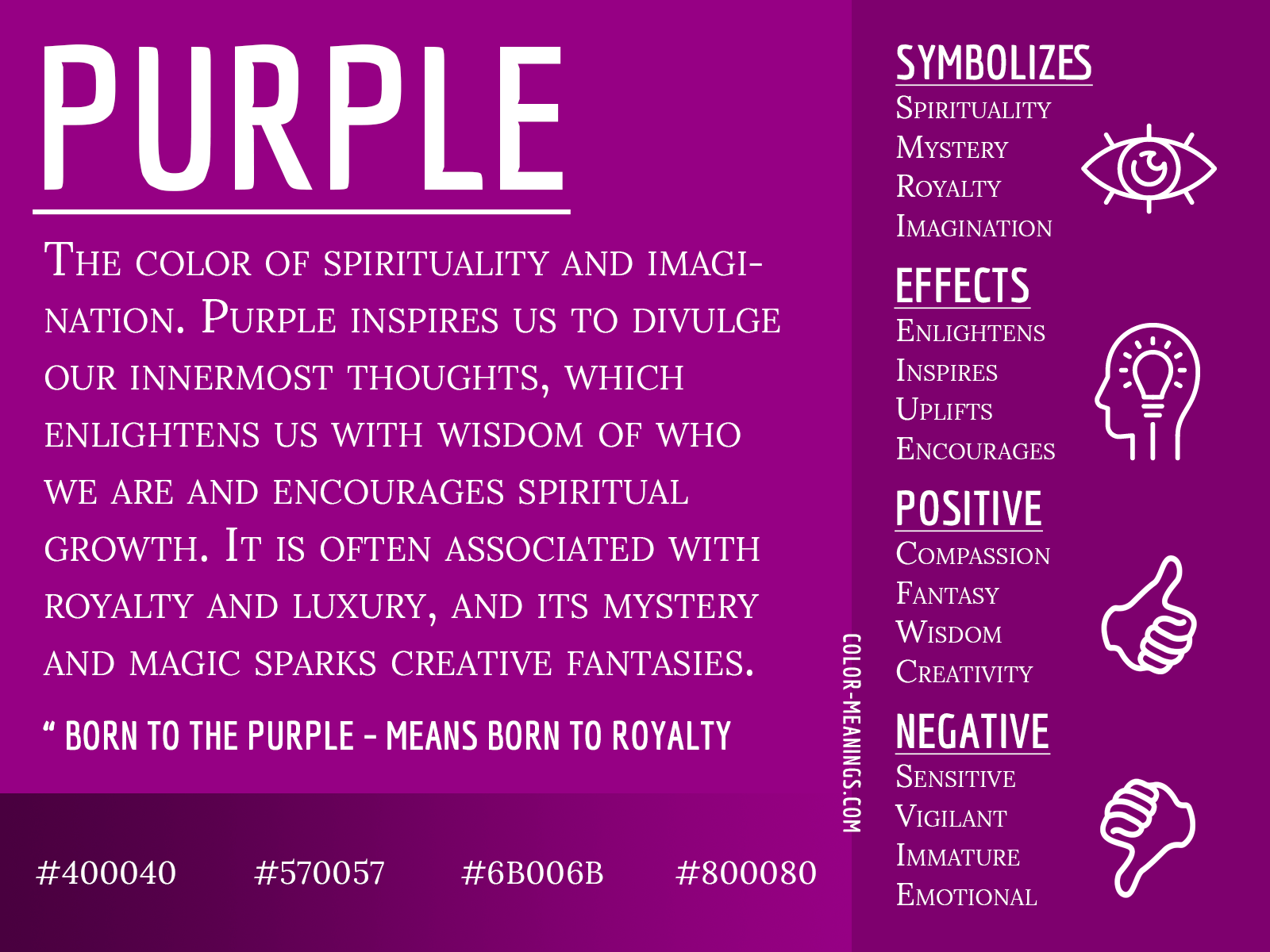 Symbolism of the Color Purple