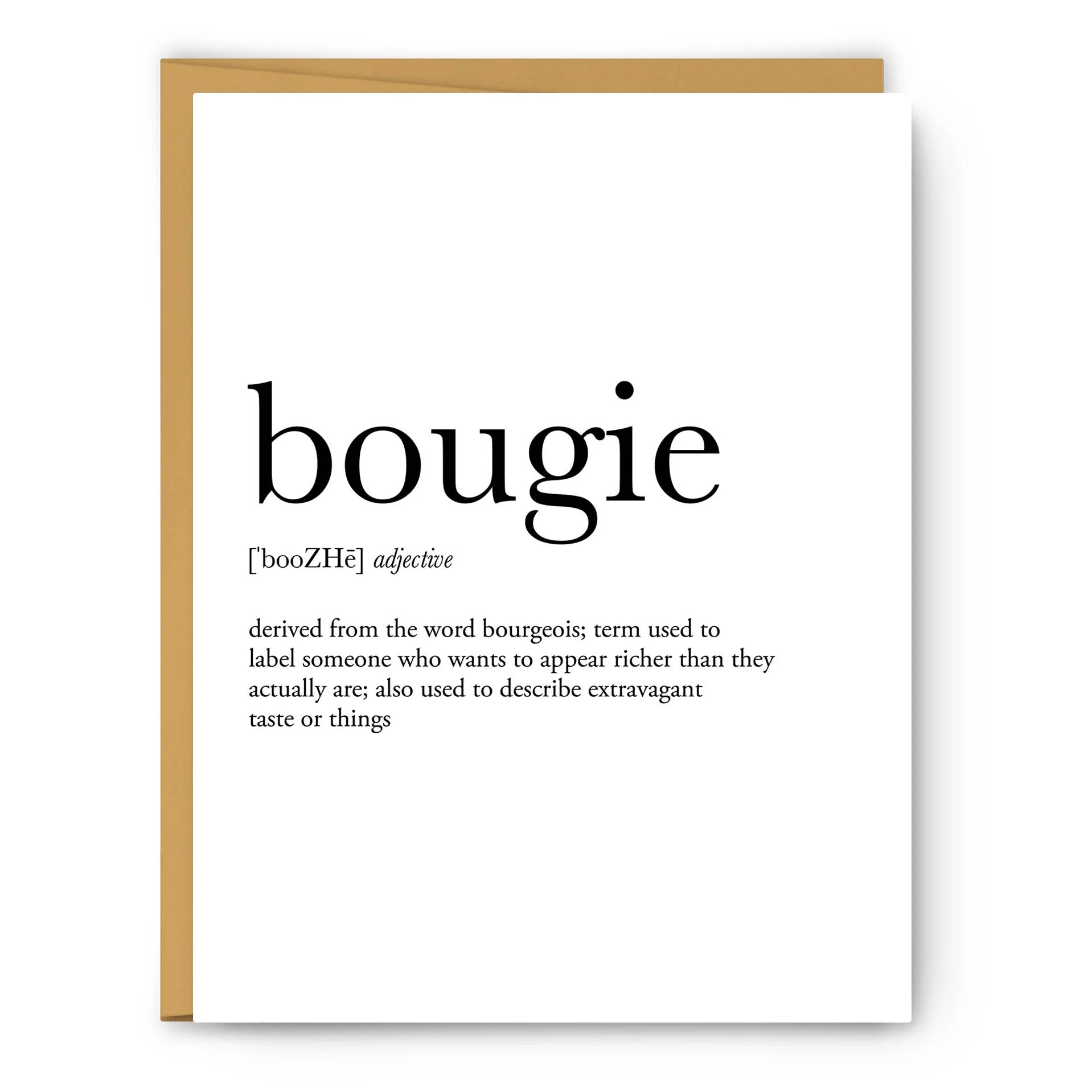 what does bougie mean
