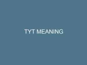 ano meaning ng tyt in chat