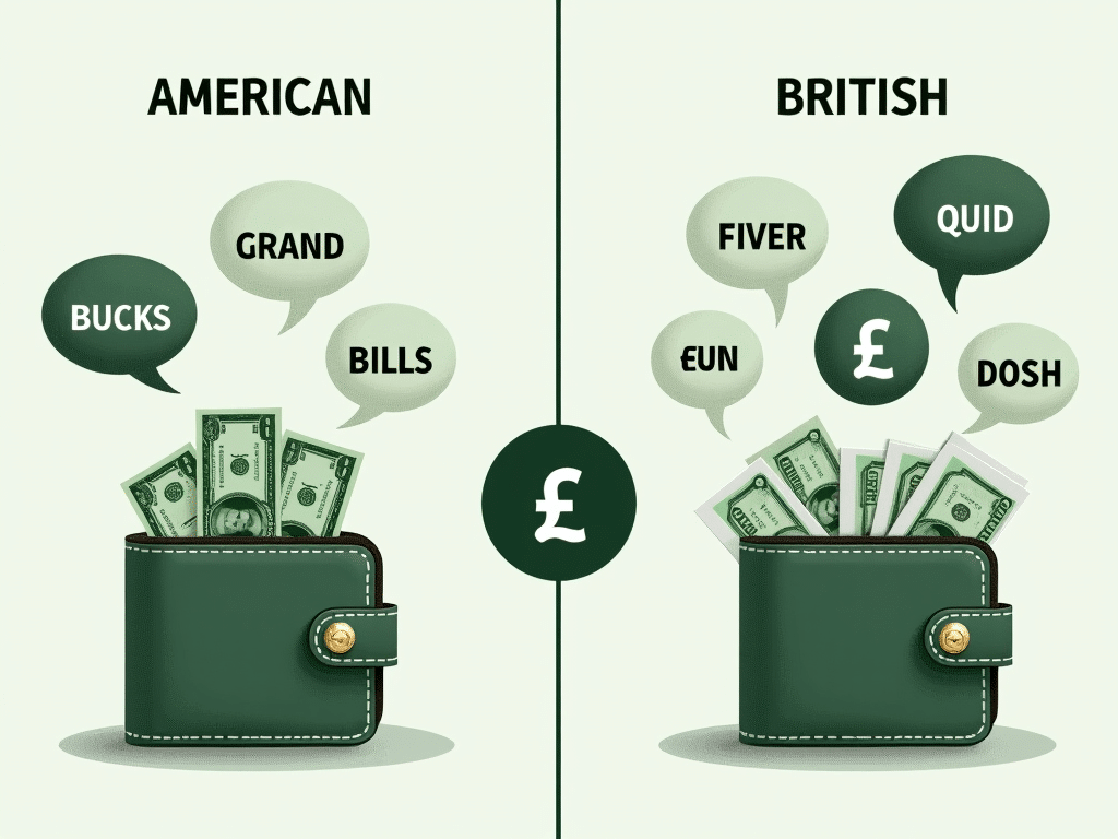 American vs British Slang: Money Talk