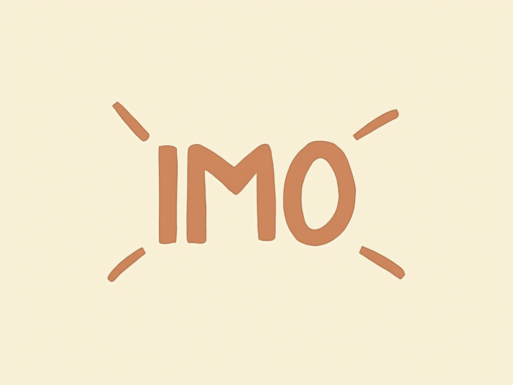 imo meaning in text