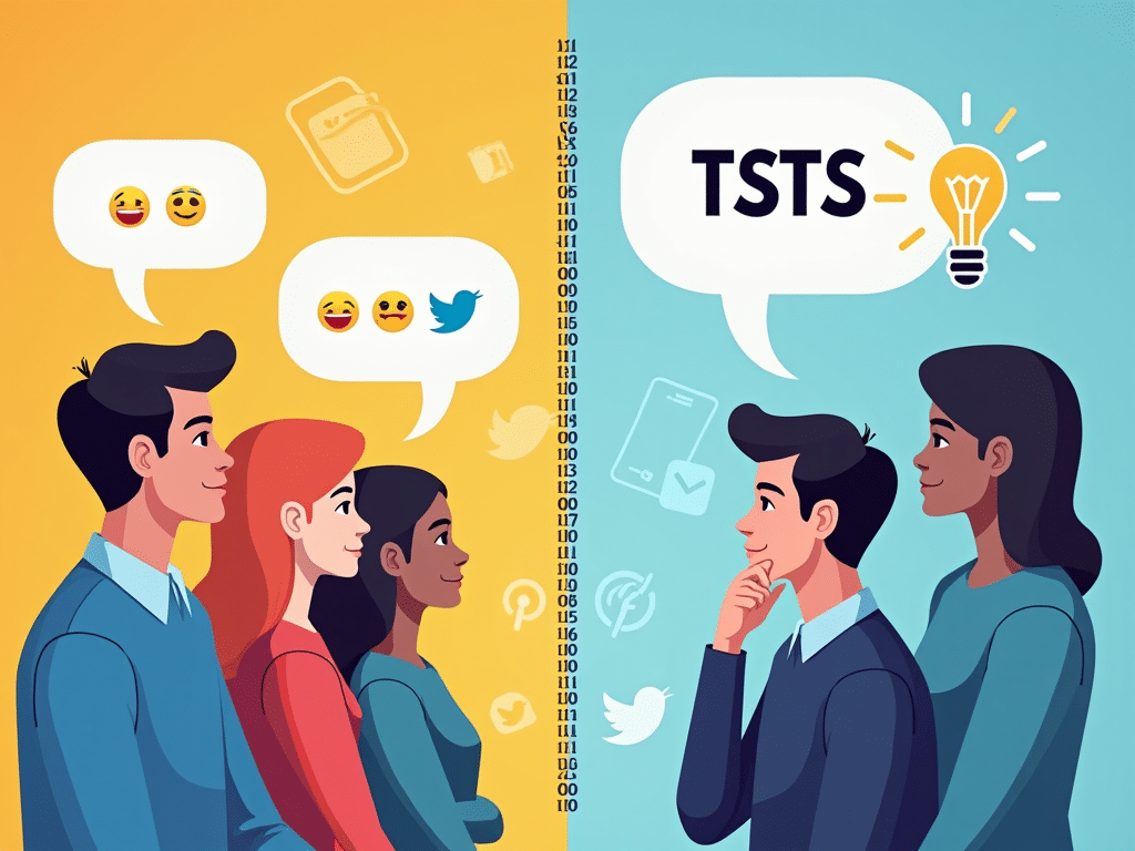 tsts meaning in text