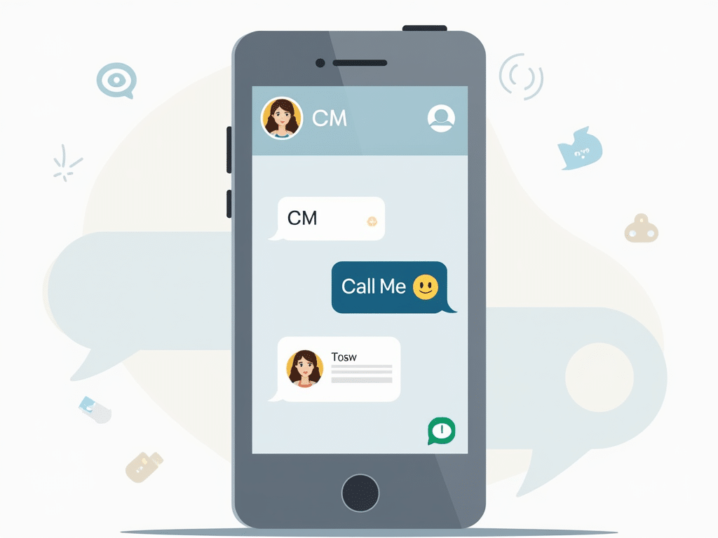 what does cm means in text